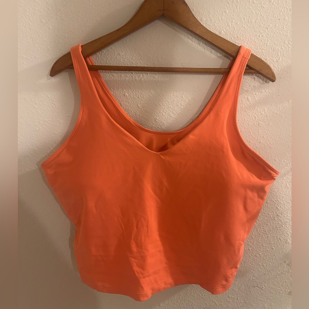 Lululemon Women's size 18 Orange Tank Top
